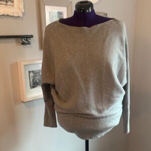 Worthington Light Gray Women's Cowl Neck Sweater